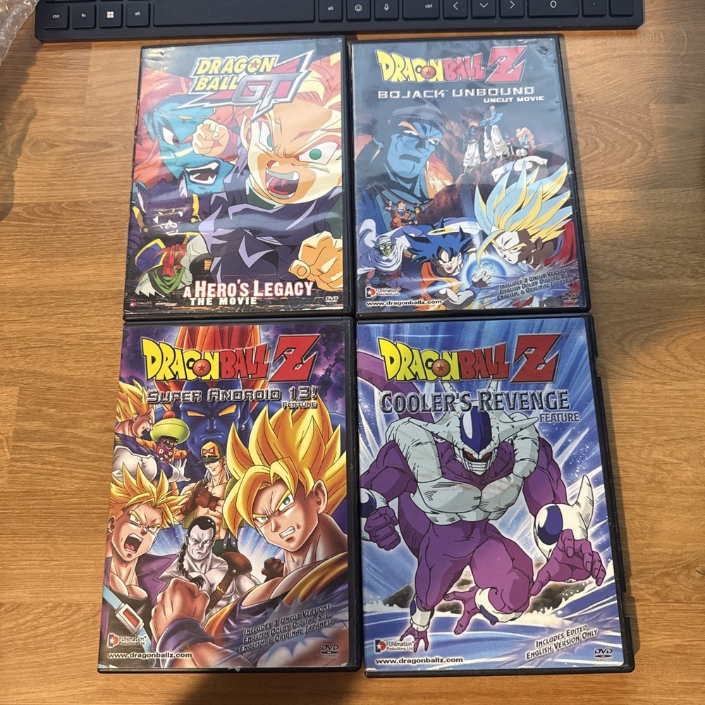 Lot of Dragon Ball Z DVDs, Coolers Revenge Movie & More
